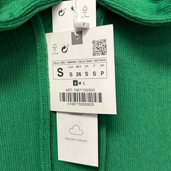 ZARA Kelly Green Soft Hoodie - New - Picture 8 of 9